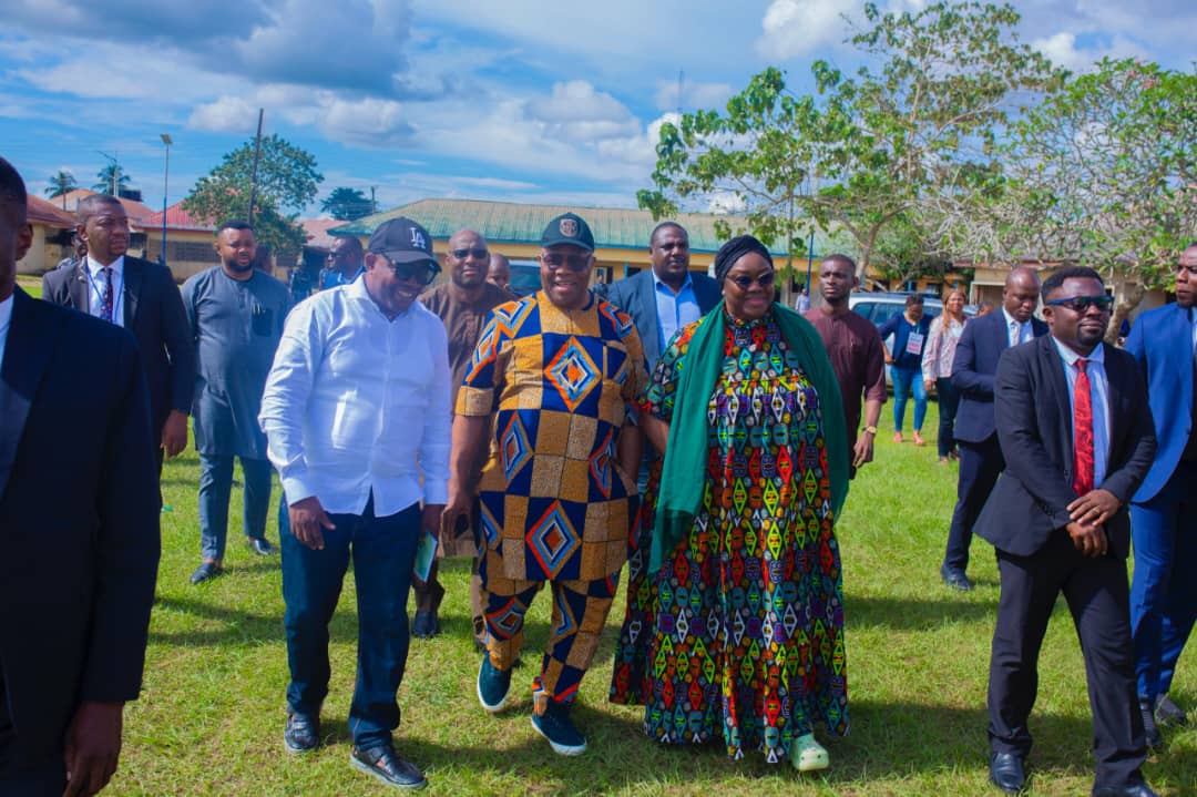 Senator Akpabio and Wife, Mrs Ekaette participating in the Local Government elections in Akwa Ibom State. 