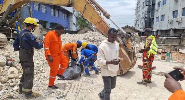 Occupants Trapped As Two-Storey Building Collapses In Lagos