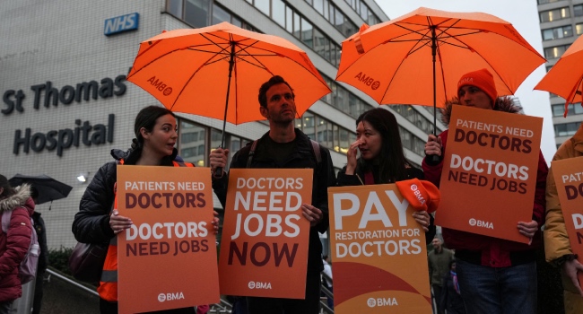 Doctors In England Launch Strike Over Pay and Job Prospects